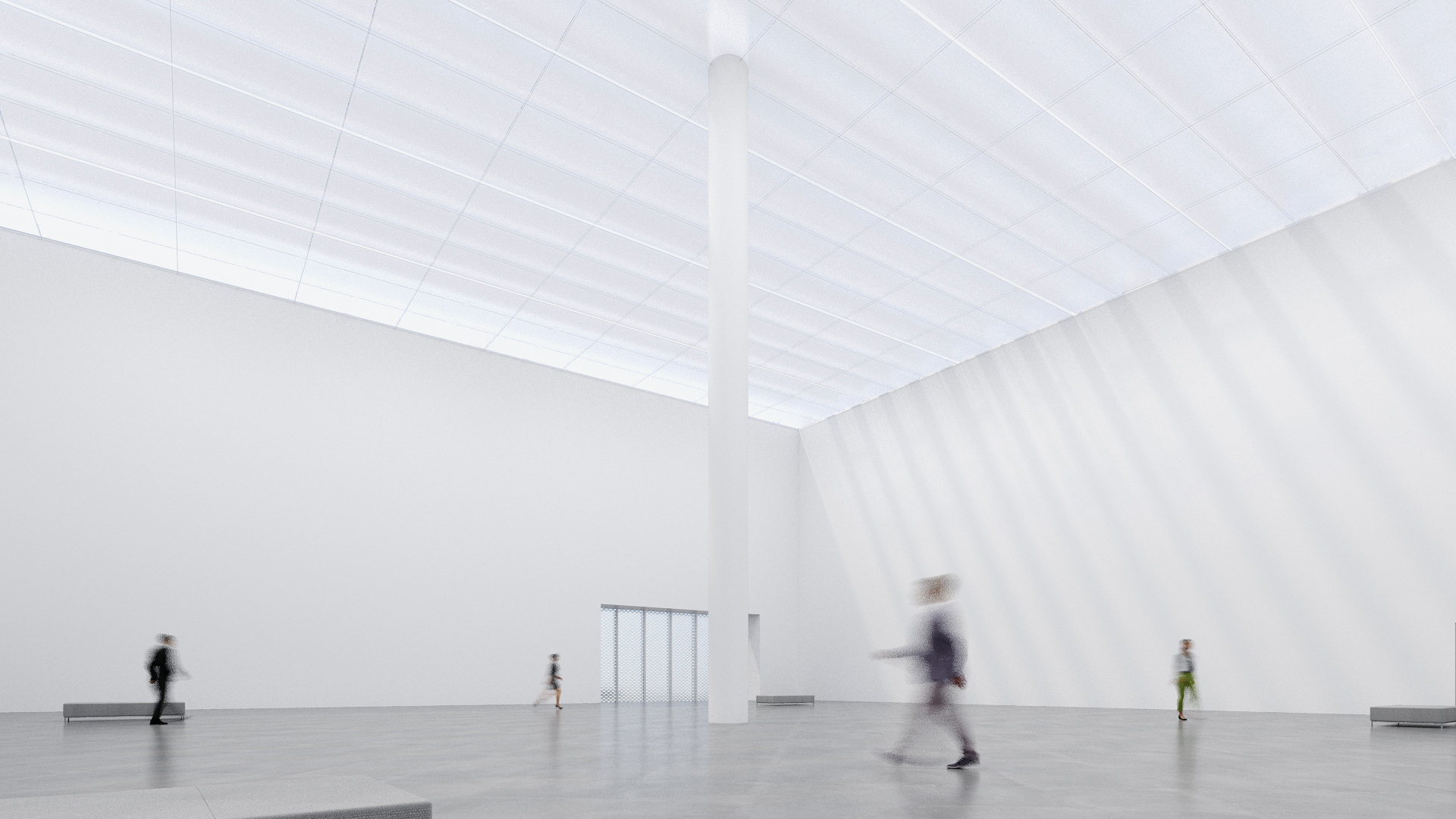 綠美圖內部效果圖:美術館展廳