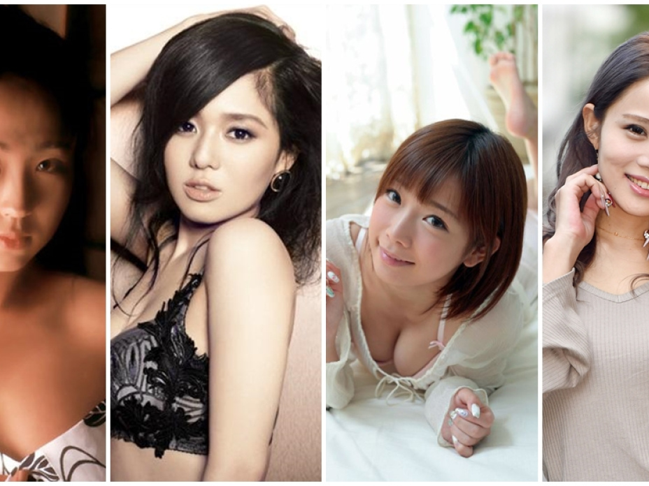 四位出版書籍的AV女優，左起：飯島愛、蒼井空（取自官網）、紗倉真菜（寫真提供：KADOKAWA）、鈴木涼美（取自官網）