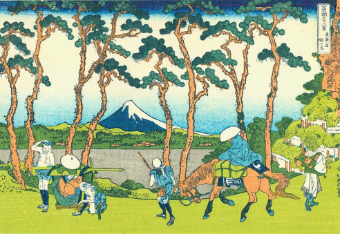 《富嶽三十六景・東海道程谷》(取自:wiki)